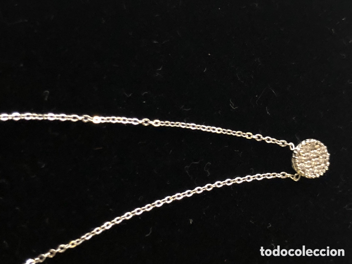 Joyeria: conjunto de gargantilla y pendientes de oro blanco - Foto 4