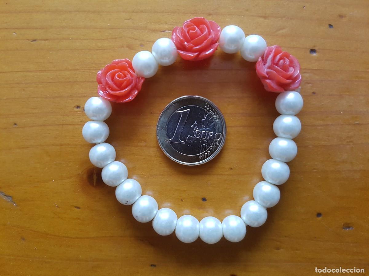 Joyeria: Pulsera Elastica de Perlas 3 Rosas - Foto 1