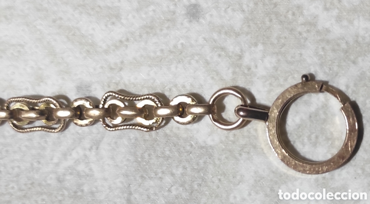 Joyeria: Antigua leontina para reloj de bolsillo - Foto 7