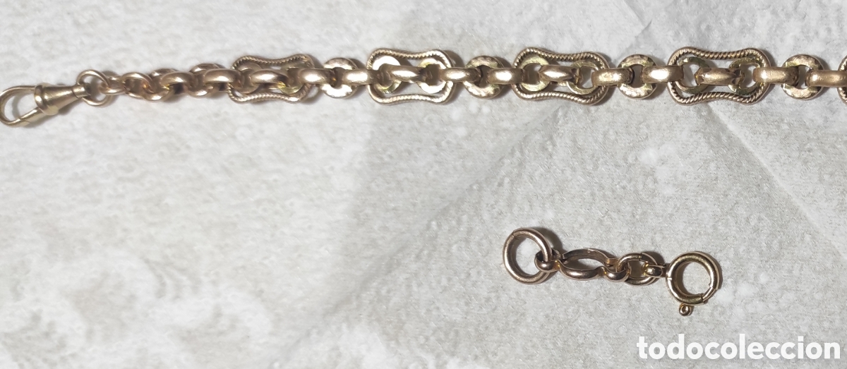 Joyeria: Antigua leontina para reloj de bolsillo - Foto 1