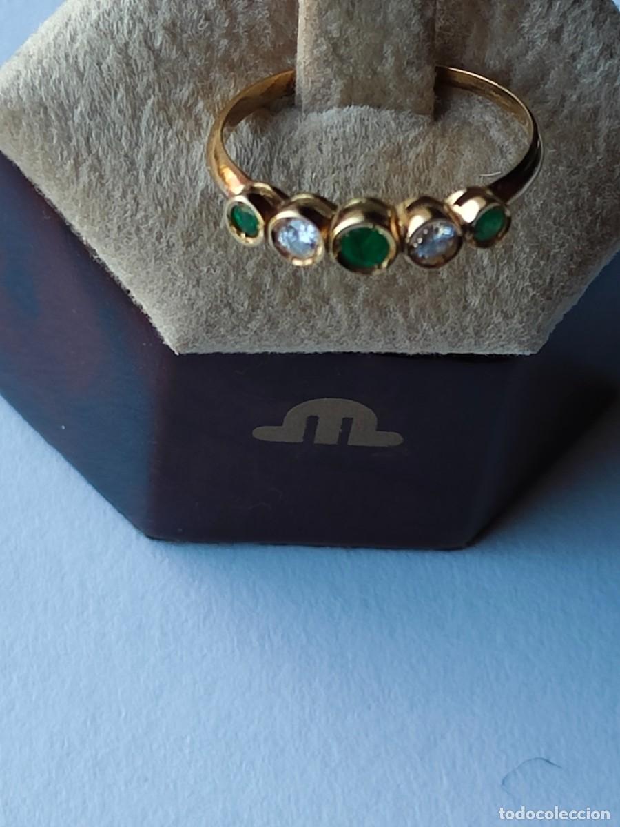 Joyeria: CINQUILLO ORO 18K ESMERALDA BRILLANTE - Foto 1