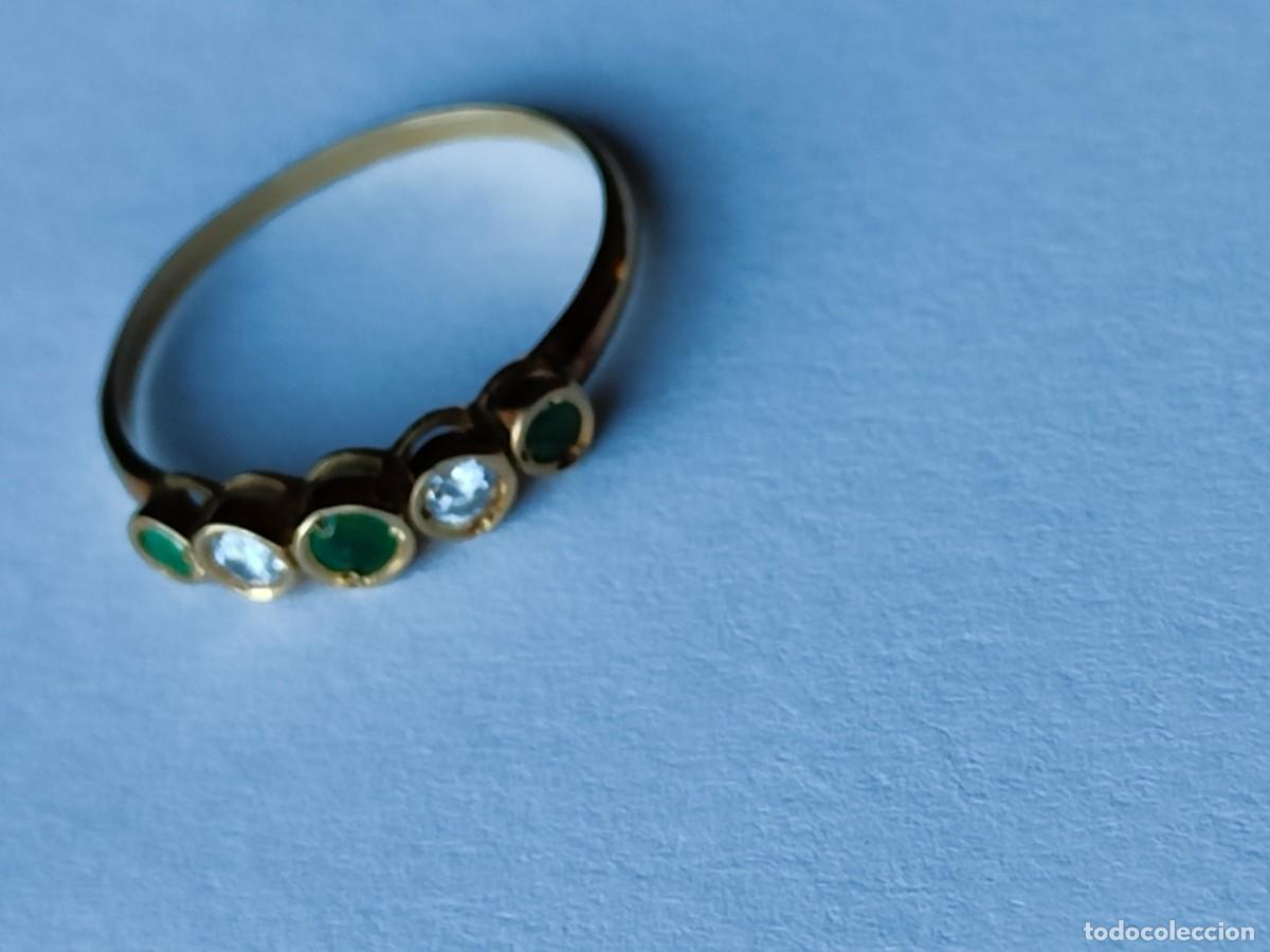 Joyeria: CINQUILLO ORO 18K ESMERALDA BRILLANTE - Foto 4