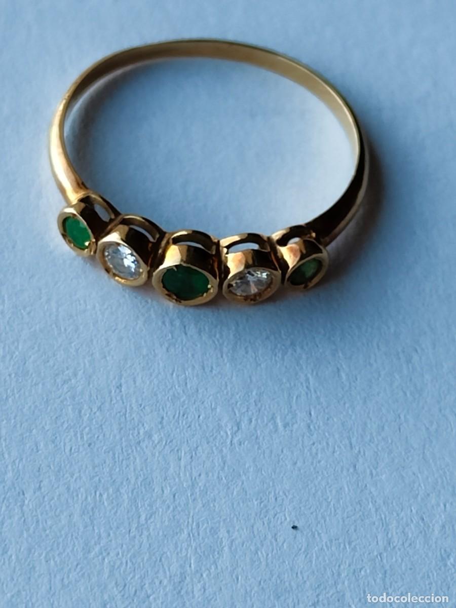 Joyeria: CINQUILLO ORO 18K ESMERALDA BRILLANTE - Foto 6