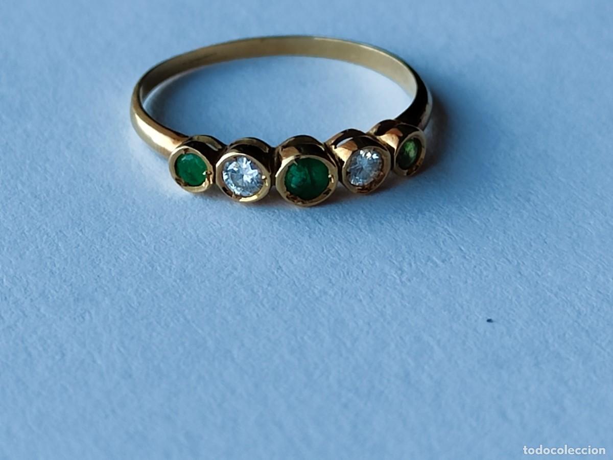 Joyeria: CINQUILLO ORO 18K ESMERALDA BRILLANTE - Foto 7