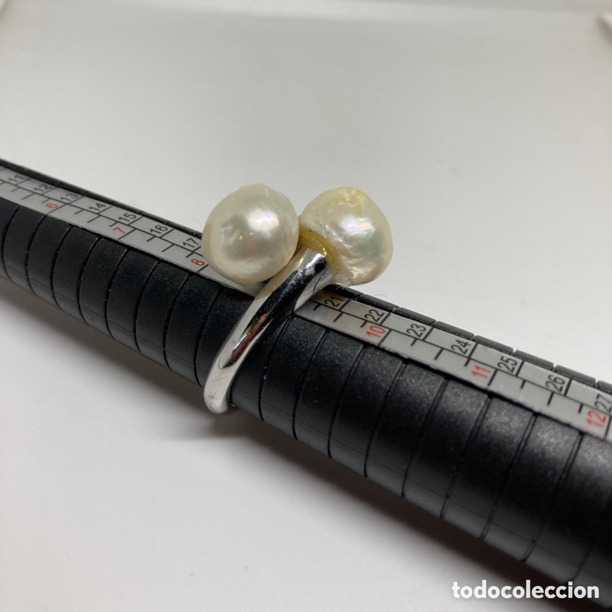 Joyeria: PRECIOSO ANILLO DOS PERLAS Nuevo - Foto 6