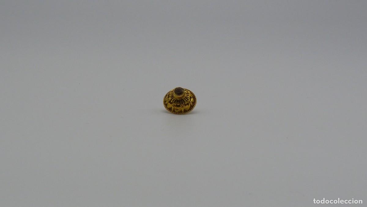 Joyeria: BOT&Oacute;N MALLORQU&Iacute;N EN ORO DE 18 KTLS Ca.1900 . - Foto 5