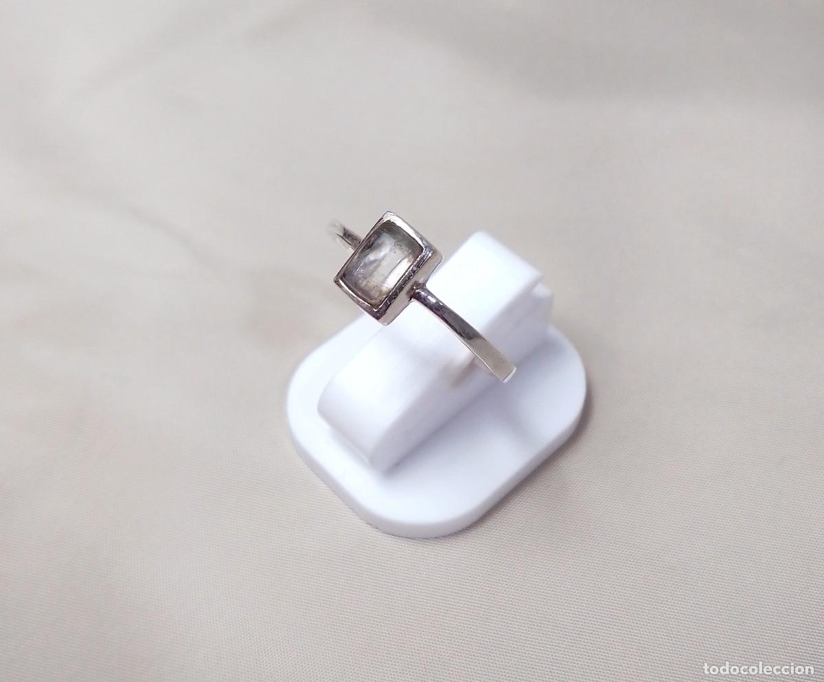 Joyeria: Anillo de plata de ley con cuarzo - Talla 18 - Foto 3