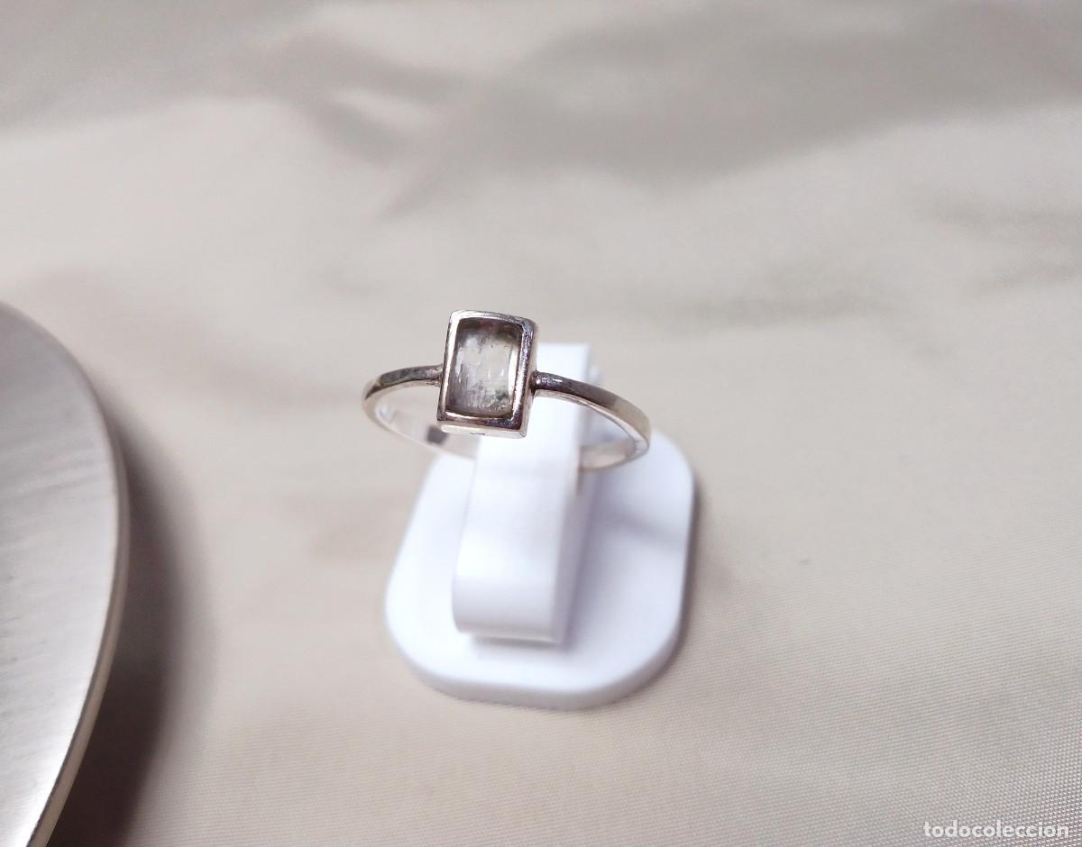 Joyeria: Anillo de plata de ley con cuarzo - Talla 18 - Foto 4