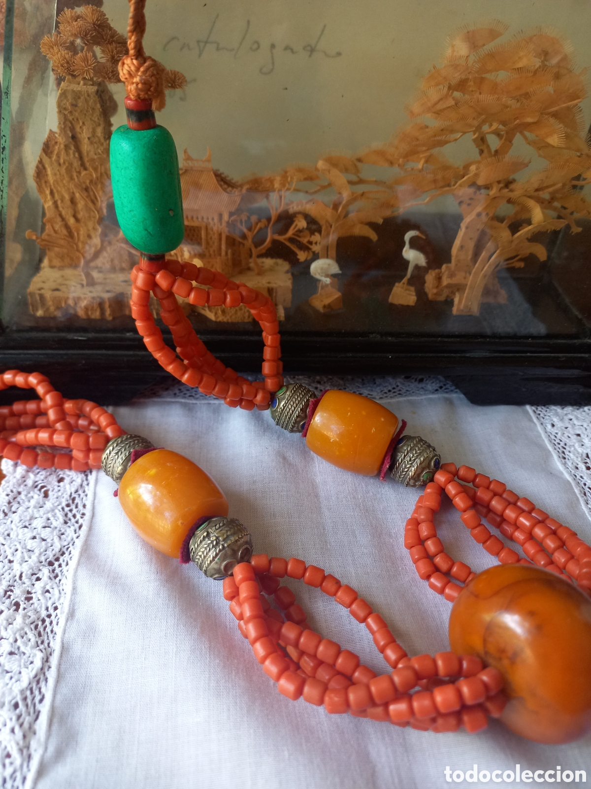 Joalharia: Collar &eacute;tnico Africa s&iacute;mil coral africano gargantilla bereber
