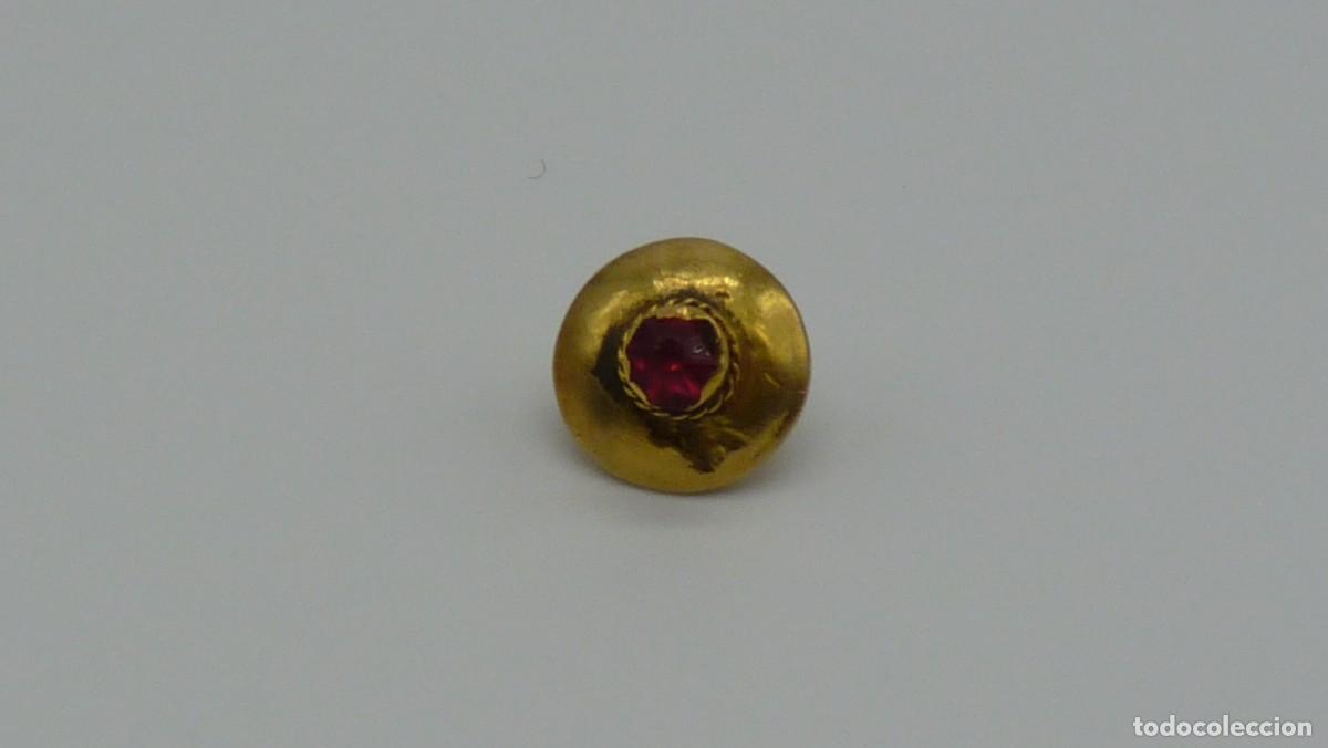 Joyeria: BOT&Oacute;N MALLORQU&Iacute;N EN ORO DE 18 KTLS Ca.1900. - Foto 1