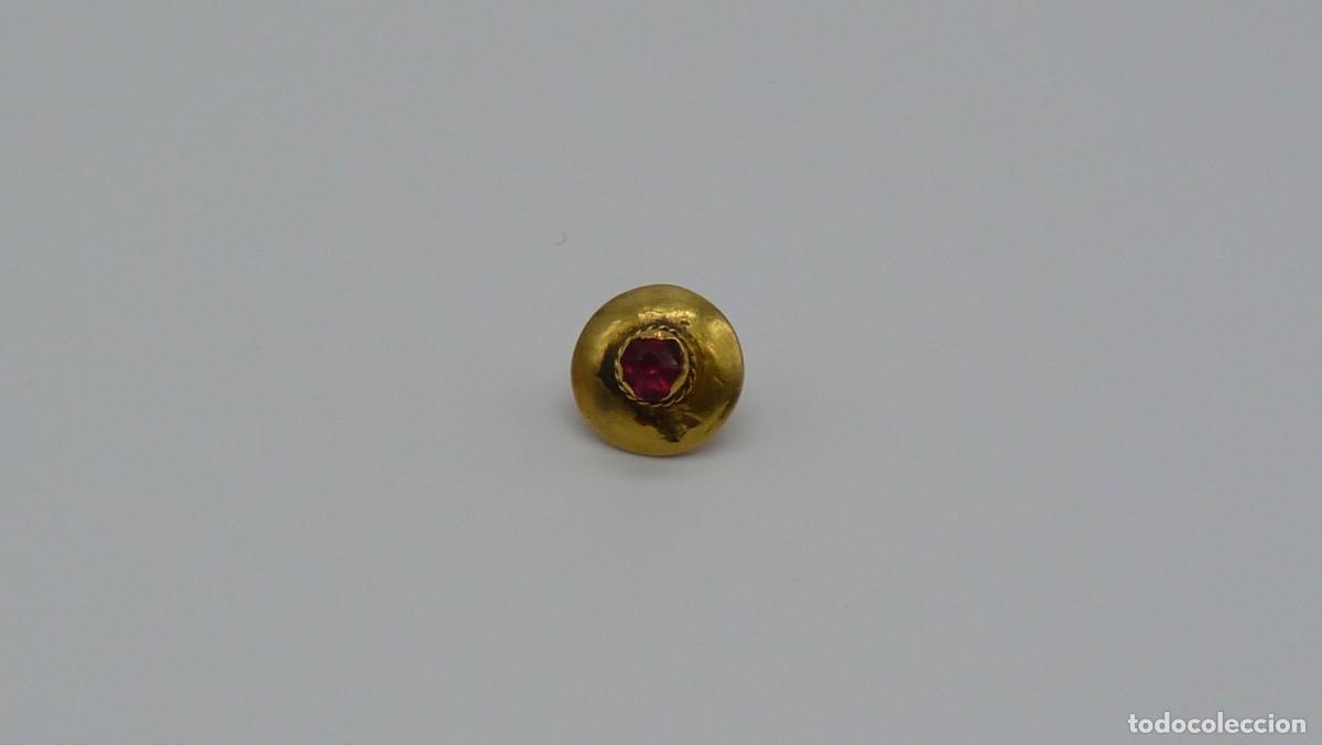 Joyeria: BOT&Oacute;N MALLORQU&Iacute;N EN ORO DE 18 KTLS Ca.1900. - Foto 2