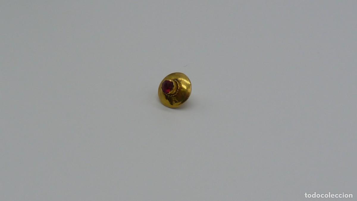Joyeria: BOT&Oacute;N MALLORQU&Iacute;N EN ORO DE 18 KTLS Ca.1900. - Foto 3
