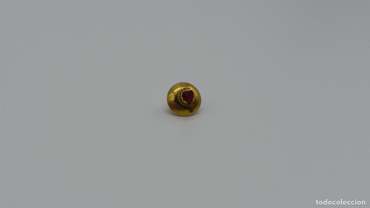 Joyeria: BOT&Oacute;N MALLORQU&Iacute;N EN ORO DE 18 KTLS Ca.1900. - Foto 4