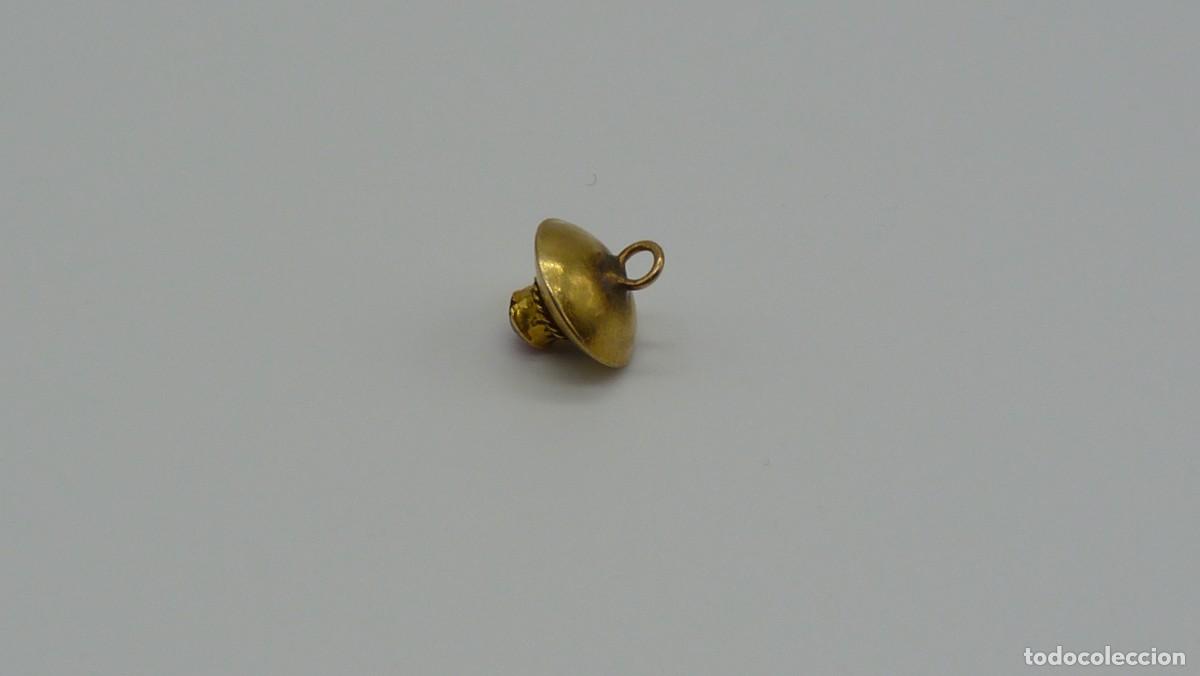 Joyeria: BOT&Oacute;N MALLORQU&Iacute;N EN ORO DE 18 KTLS Ca.1900. - Foto 6