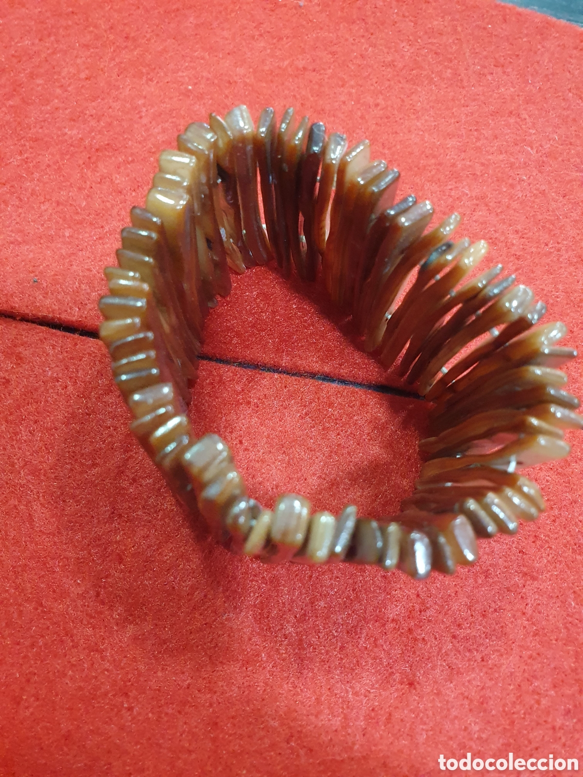 Joyeria: Pulsera en nacar marr&oacute;n. (L61) - Foto 2