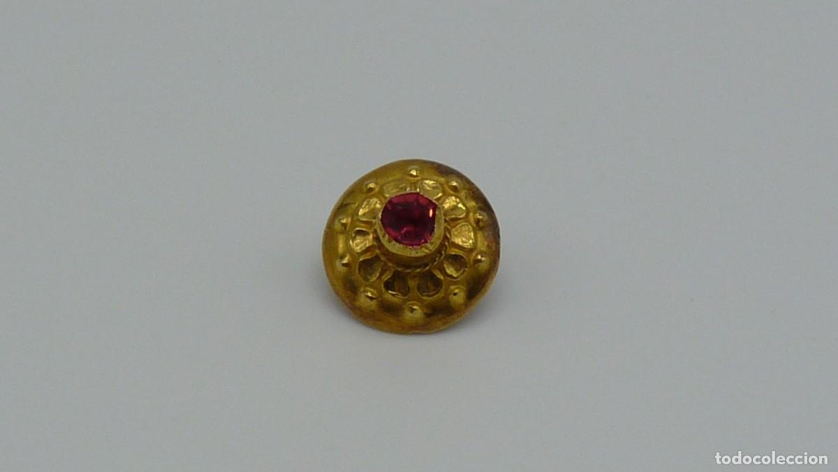 Joyeria: 1 BOT&Oacute;N MALLORQU&Iacute;N EN ORO DE 18 KTLS Ca.1900 - Foto 1