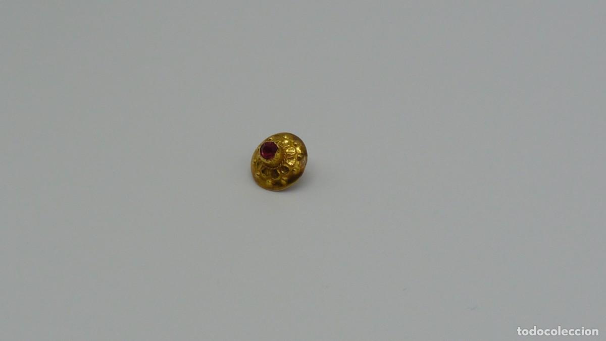 Joyeria: 1 BOT&Oacute;N MALLORQU&Iacute;N EN ORO DE 18 KTLS Ca.1900 - Foto 3