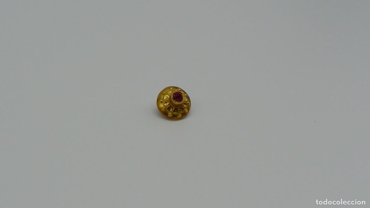 Joyeria: 1 BOT&Oacute;N MALLORQU&Iacute;N EN ORO DE 18 KTLS Ca.1900 - Foto 4