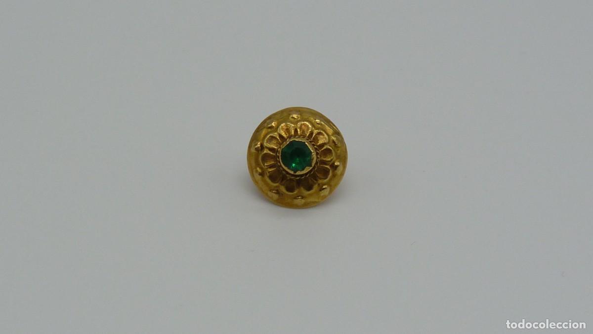 Joyeria: BOT&Oacute;N MALLORQU&Iacute;N EN ORO DE 18 KTLS Ca.1900 . - Foto 2