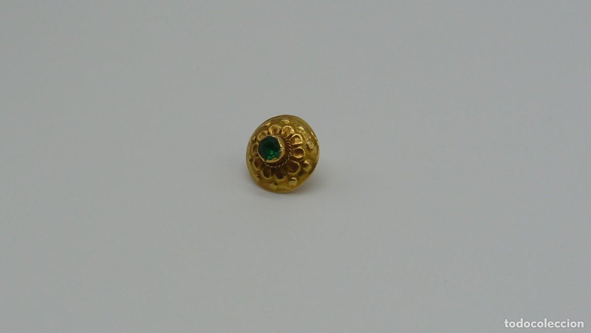 Joyeria: BOT&Oacute;N MALLORQU&Iacute;N EN ORO DE 18 KTLS Ca.1900 . - Foto 3