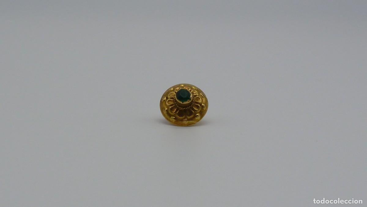 Joyeria: BOT&Oacute;N MALLORQU&Iacute;N EN ORO DE 18 KTLS Ca.1900 . - Foto 5