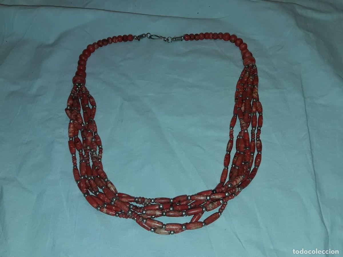 Joyeria: Bello collar de coral naranja - Foto 2