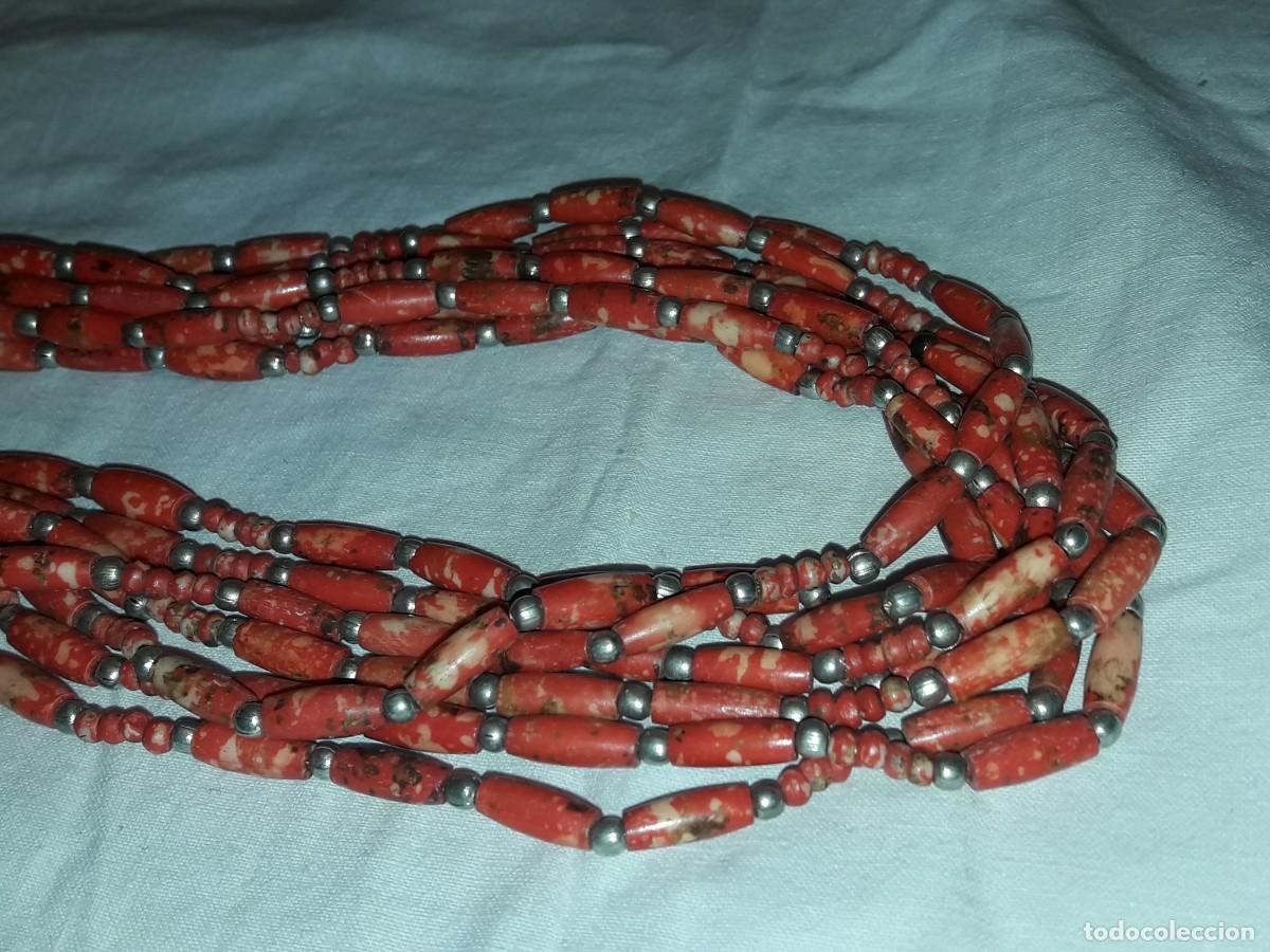 Joyeria: Bello collar de coral naranja - Foto 4