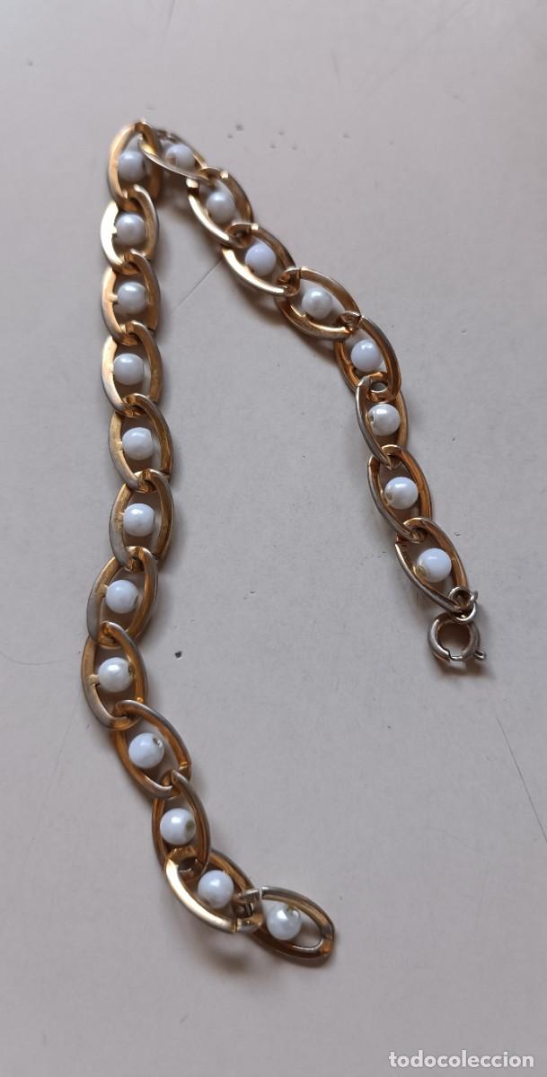 Joyeria: Pulsera antigua ba&ntilde;o de oro - Foto 2