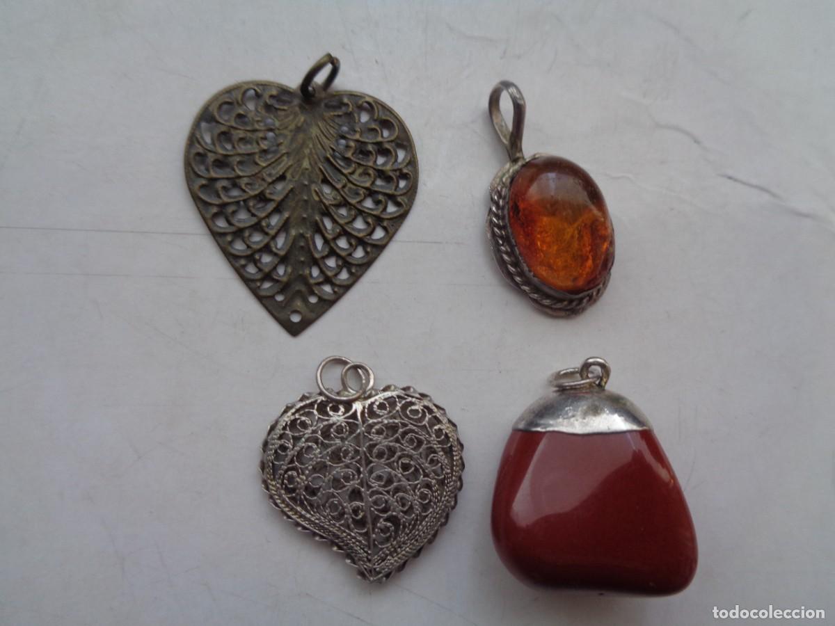 Joyeria: LOTE DE GARGANTILLA DE PLATA CON 5 COLGANTES - Foto 5