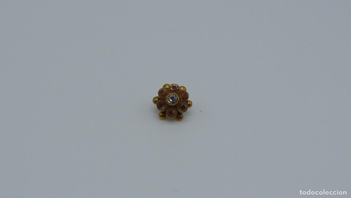 Joyeria: BOT&Oacute;N MALLORQU&Iacute;N EN ORO DE 18 KTLS Ca.1900 . - Foto 2