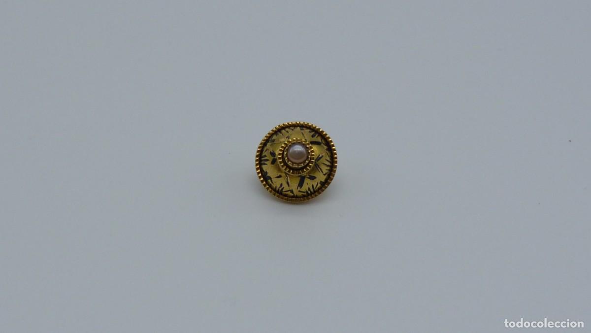 Joyeria: BOT&Oacute;N MALLORQU&Iacute;N EN ORO DE 18 KTLS Ca.1900 . - Foto 2