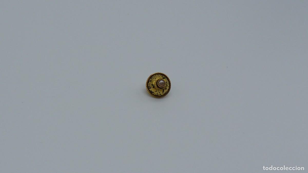 Joyeria: BOT&Oacute;N MALLORQU&Iacute;N EN ORO DE 18 KTLS Ca.1900 . - Foto 4