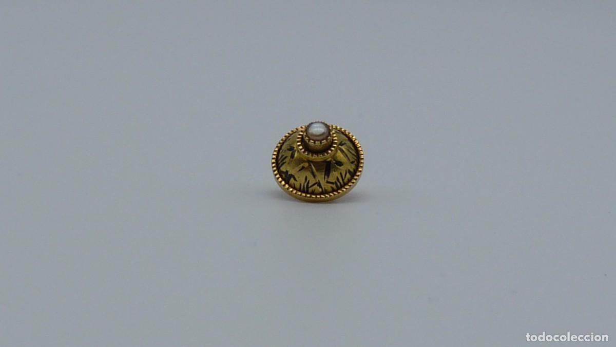 Joyeria: BOT&Oacute;N MALLORQU&Iacute;N EN ORO DE 18 KTLS Ca.1900 . - Foto 5