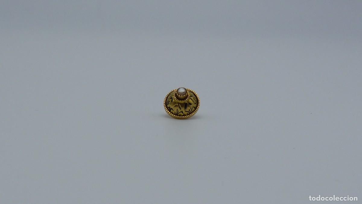 Joyeria: BOT&Oacute;N MALLORQU&Iacute;N EN ORO DE 18 KTLS Ca.1900 . - Foto 6