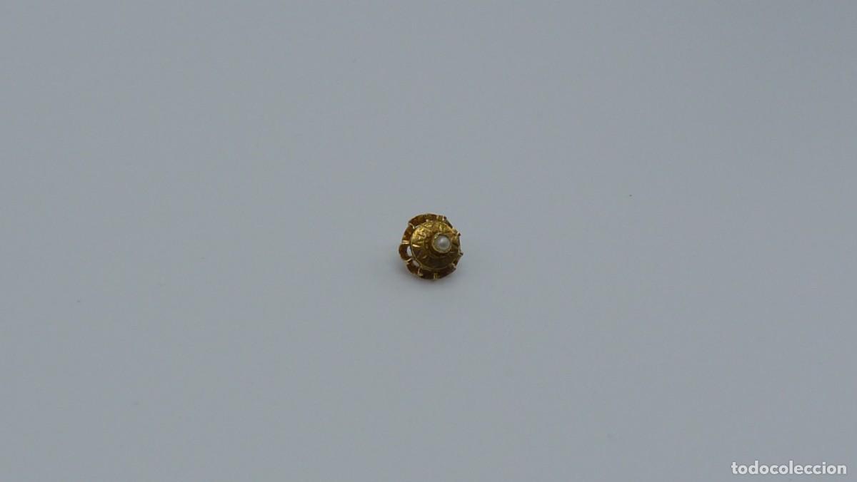 Joyeria: BOT&Oacute;N MALLORQU&Iacute;N EN ORO DE 18 KTLS Ca.1900 . - Foto 4