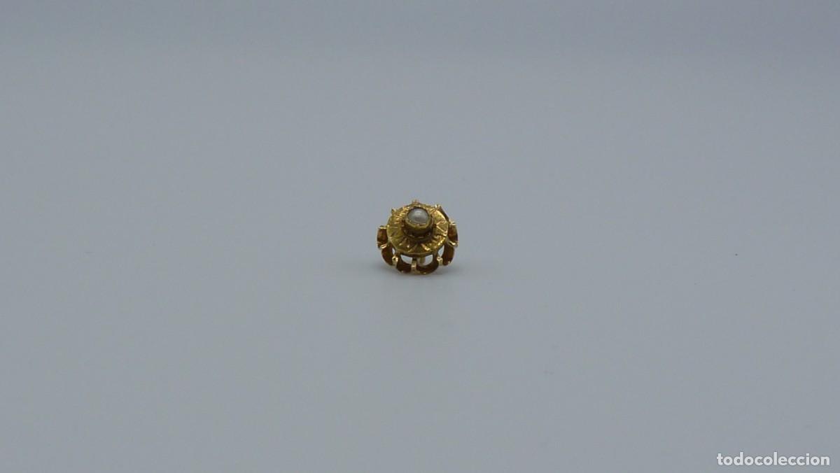 Joyeria: BOT&Oacute;N MALLORQU&Iacute;N EN ORO DE 18 KTLS Ca.1900 . - Foto 5