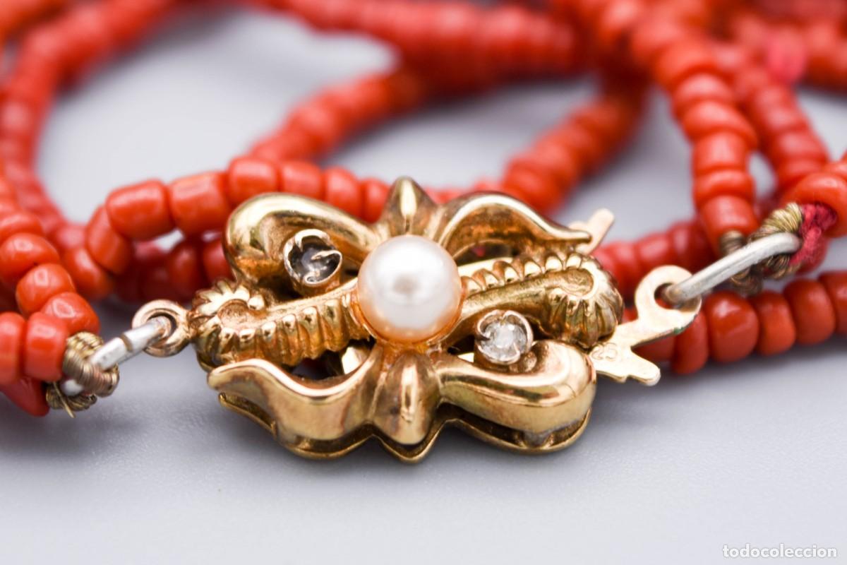 Joyeria: Collar de coral con cierre de plata - Foto 5