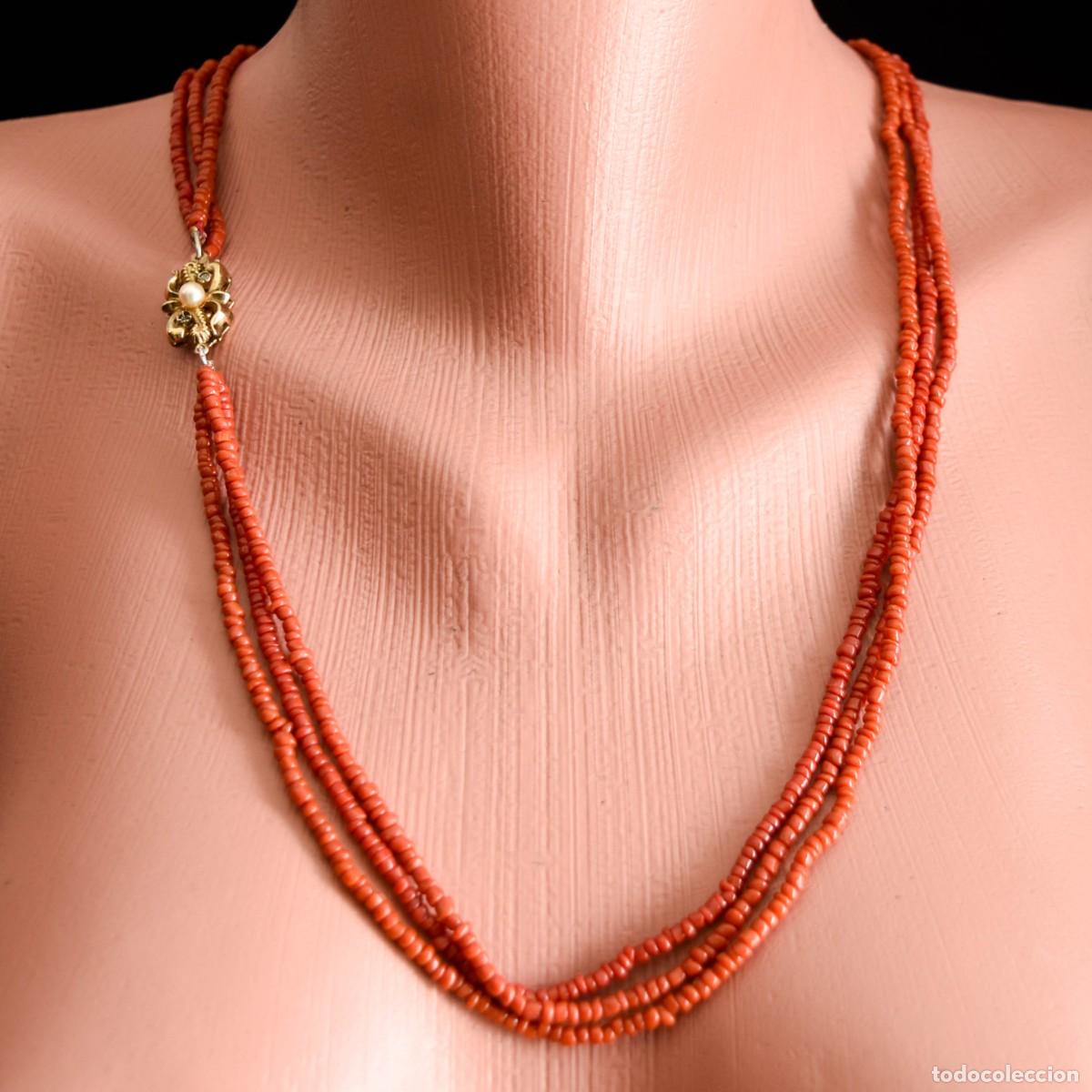 Joyeria: Collar de coral con cierre de plata - Foto 8
