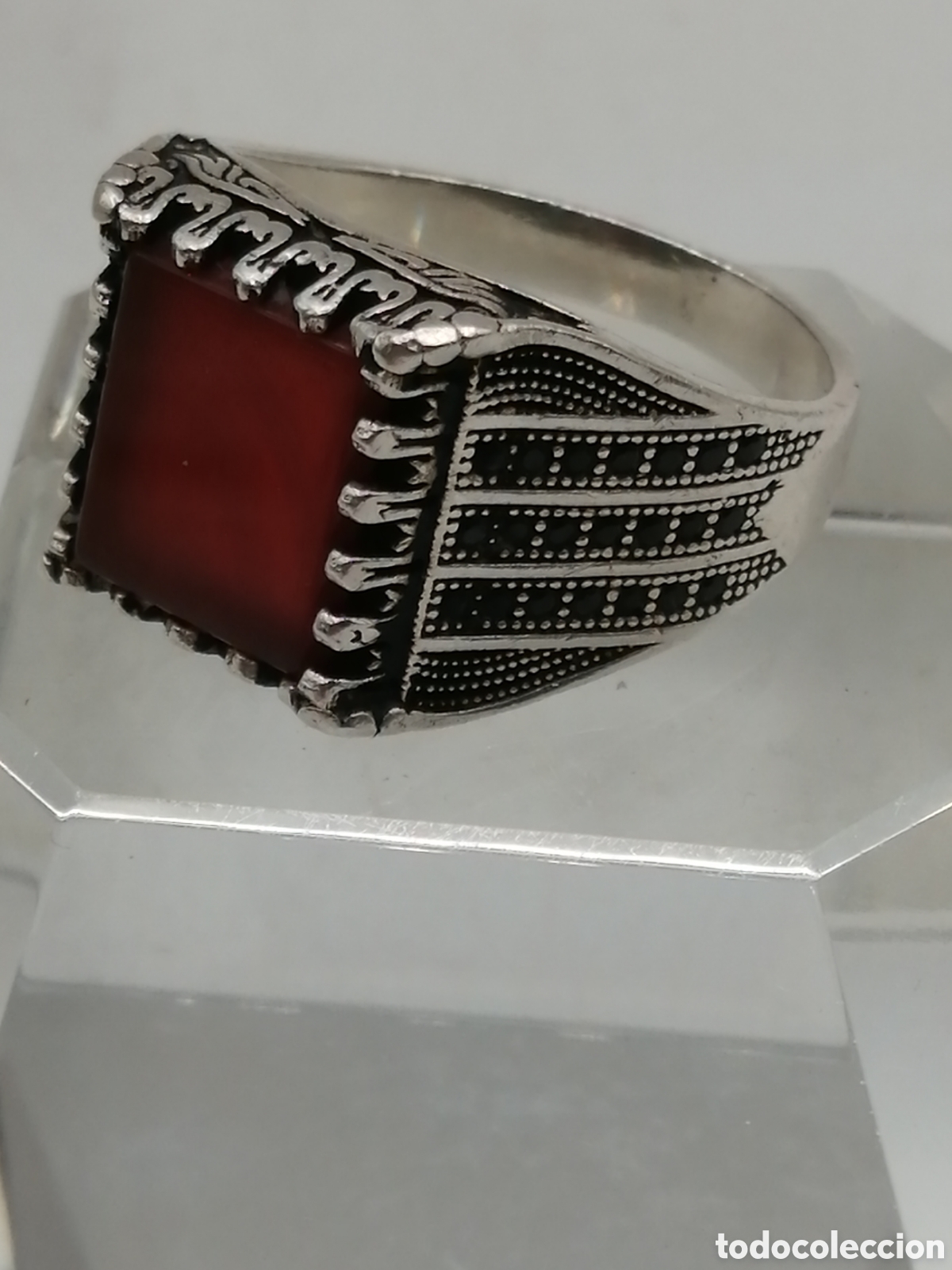 Joyeria: Anillo plata 925mls &Aacute;gata y onix negro - Foto 2