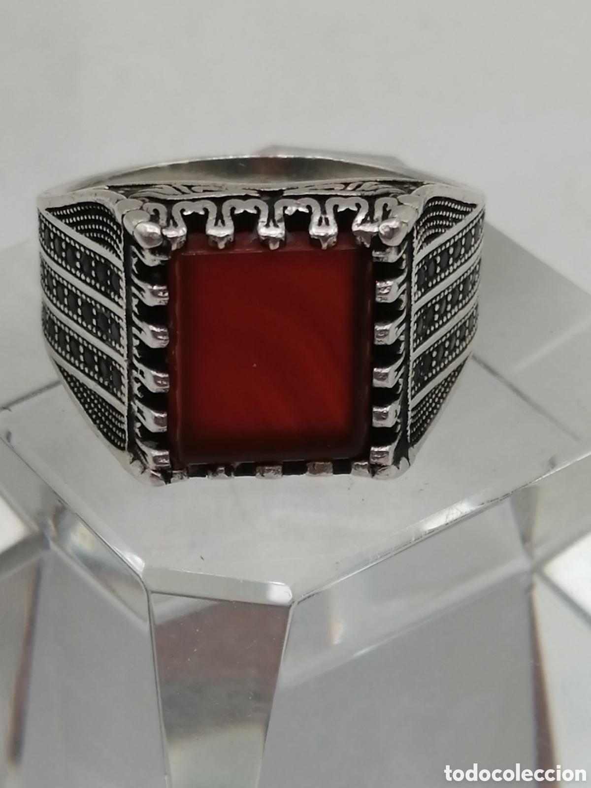 Joyeria: Anillo plata 925mls &Aacute;gata y onix negro - Foto 3