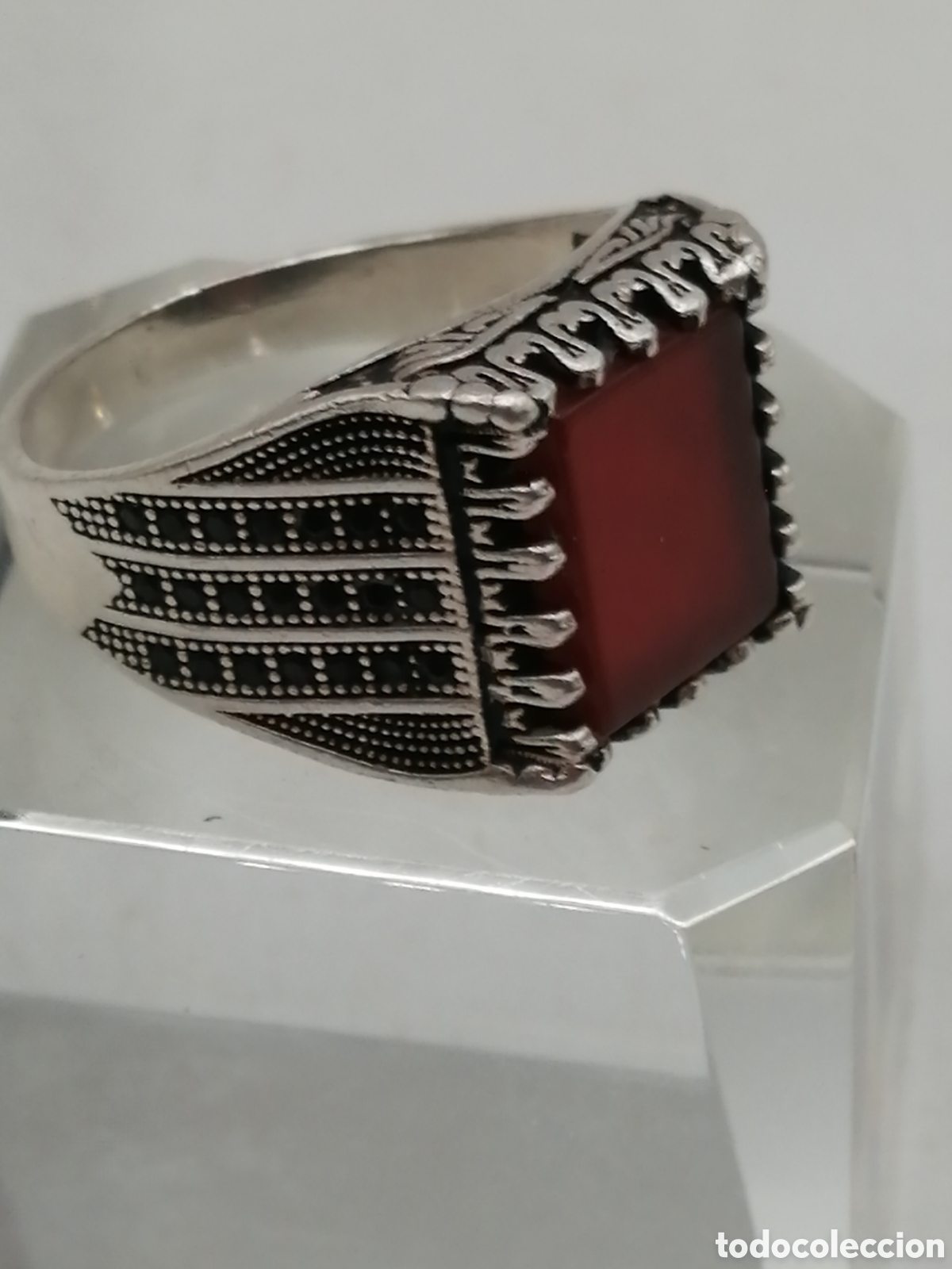 Joyeria: Anillo plata 925mls &Aacute;gata y onix negro - Foto 1