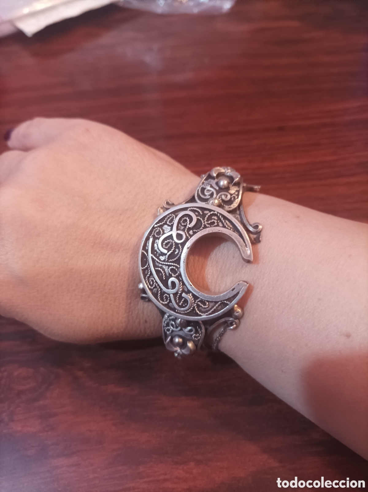 Joyeria: Pulsera de plata turca s. XX - Foto 4