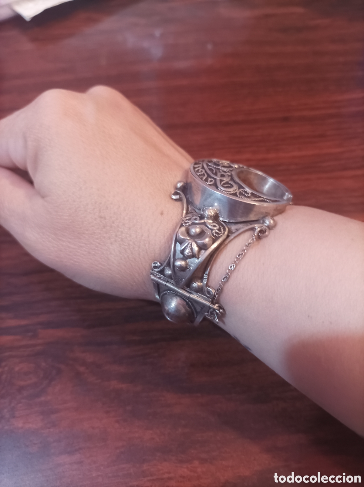 Joyeria: Pulsera de plata turca s. XX - Foto 5