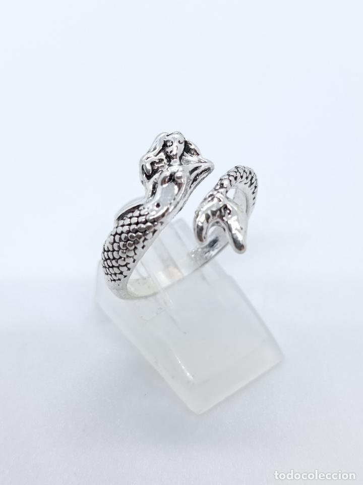 Joyeria: Original anillo con forma de sirena con di&aacute;metro interno ajustable - Foto 4