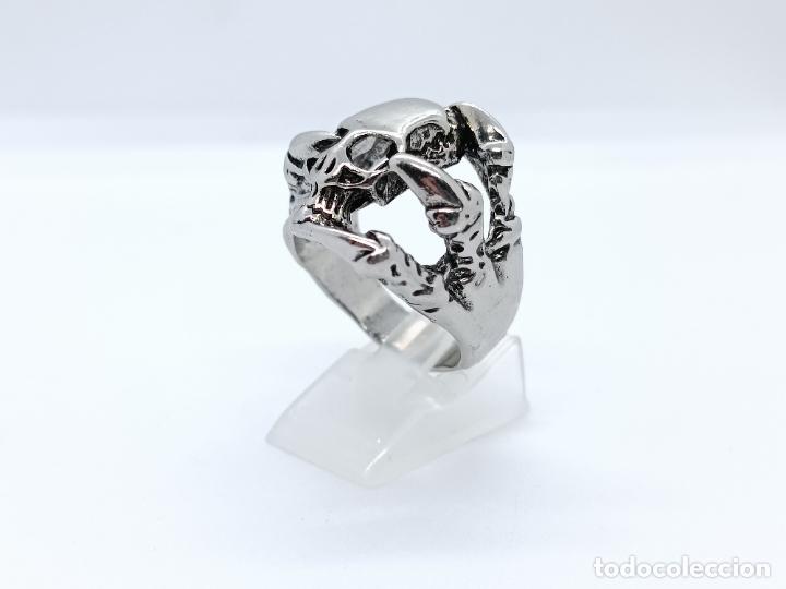 Joyeria: Precioso anillo de estilo grotesco con calaveras - Foto 4