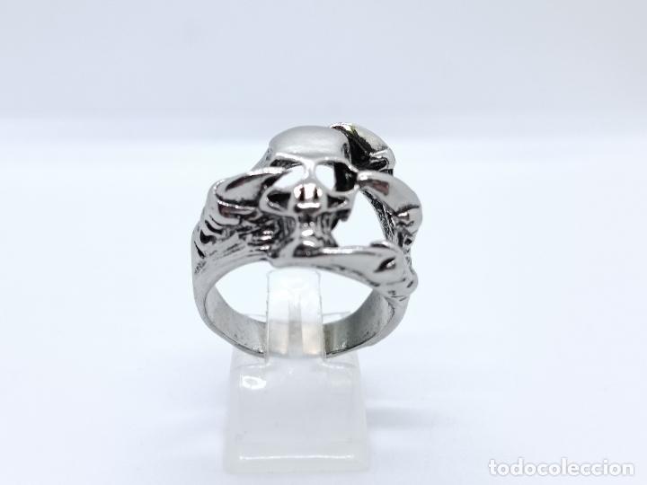 Joyeria: Precioso anillo de estilo grotesco con calaveras - Foto 5