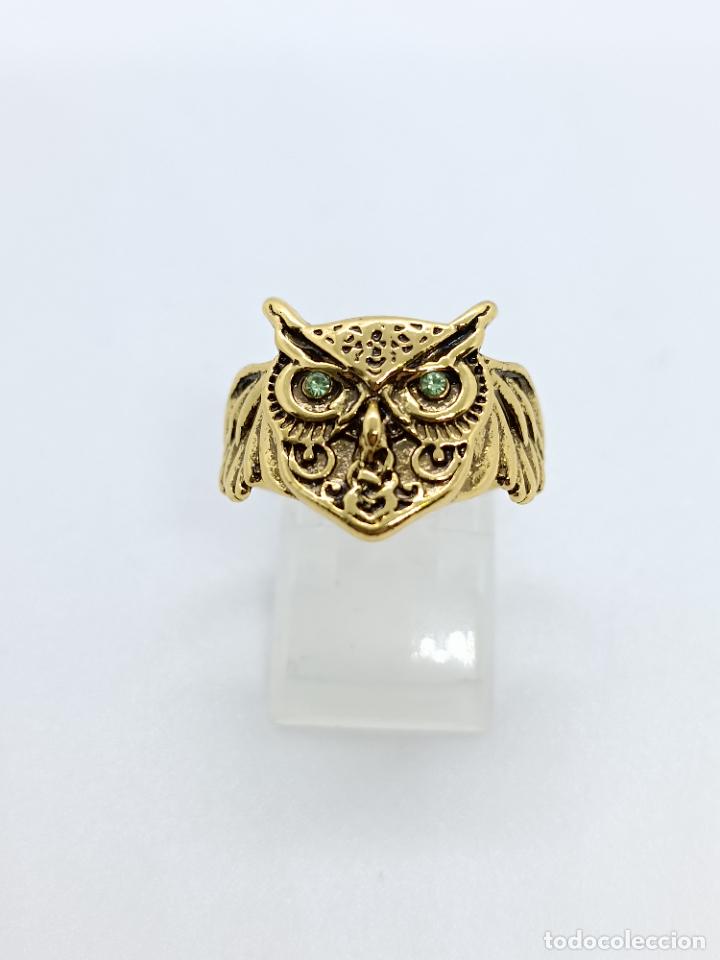 Joyeria: Original anillo con forma de b&uacute;ho con di&aacute;metro interno ajustable - Foto 2
