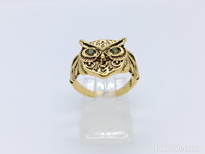 Joyeria: Original anillo con forma de b&uacute;ho con di&aacute;metro interno ajustable - Foto 3