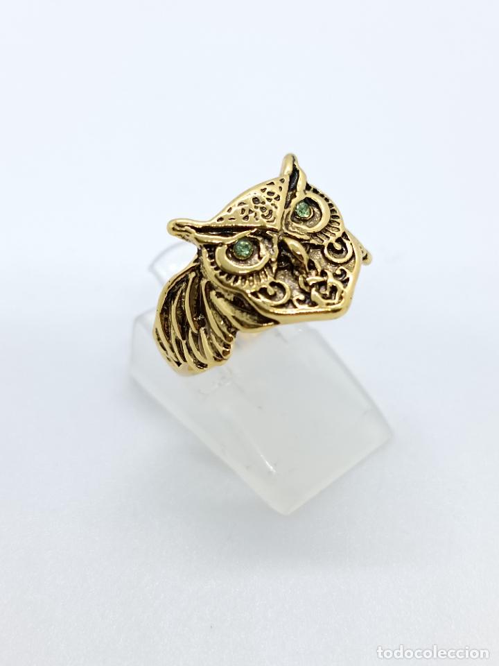 Joyeria: Original anillo con forma de b&uacute;ho con di&aacute;metro interno ajustable - Foto 4