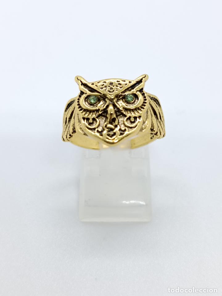 Joyeria: Original anillo con forma de b&uacute;ho con di&aacute;metro interno ajustable - Foto 5